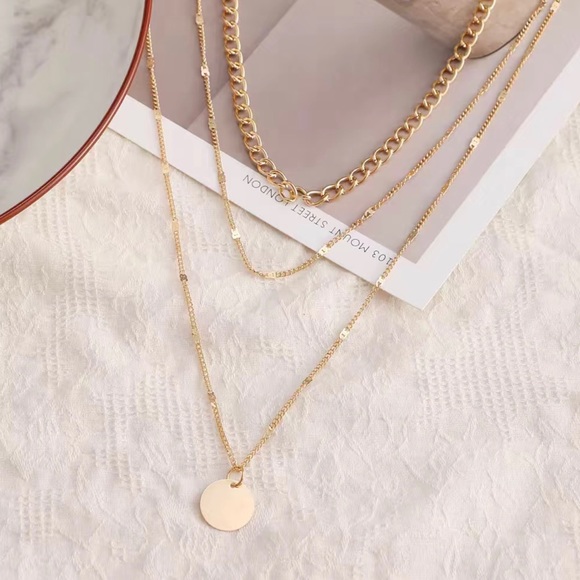 Women's Jewelry Layered Accessories Round Pendant - Picture 7 of 14